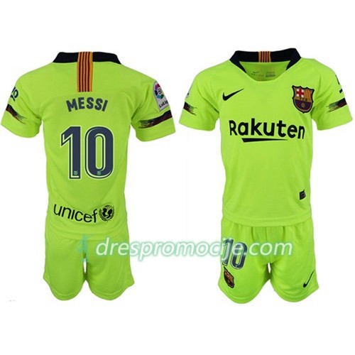 FC Barcelona Dres MESSI 10 Dječji Gostujući 2018/19 Kratkih Rukava FC Barcelona Dres MESSI 10 Dječji Gostujući 2018/19 Kratkih Rukava